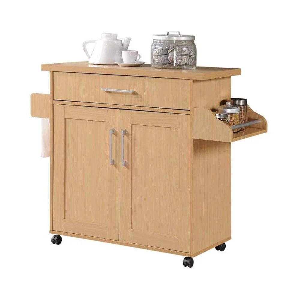 Modern Indoor Furniture Kitchen Island with Spice Rack plus Towel Holder