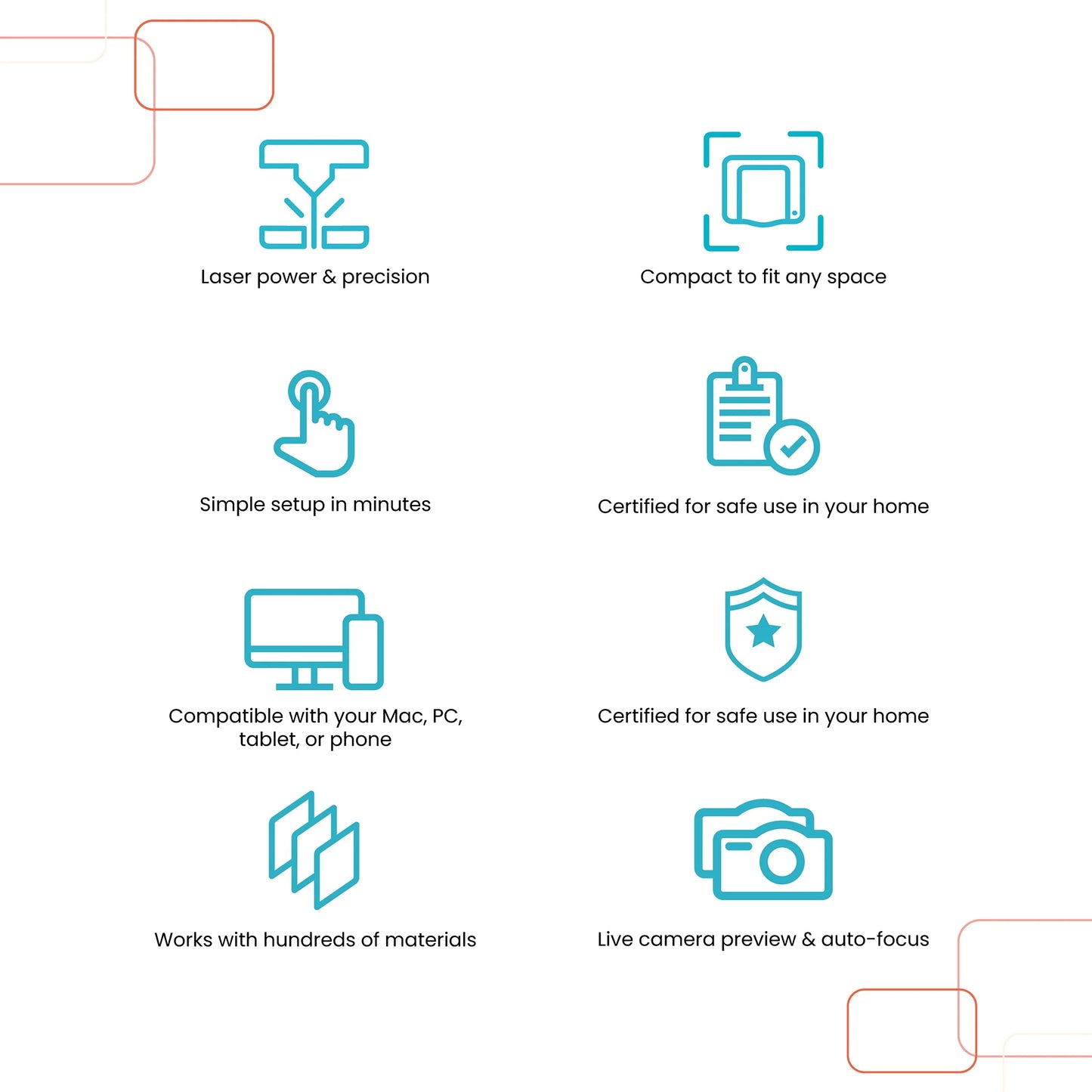 Spark 3D Printer Craft Laser Engraver and Cutter Machine, Compatible with Mac & PC, Works with Wood, Acrylic, Leather