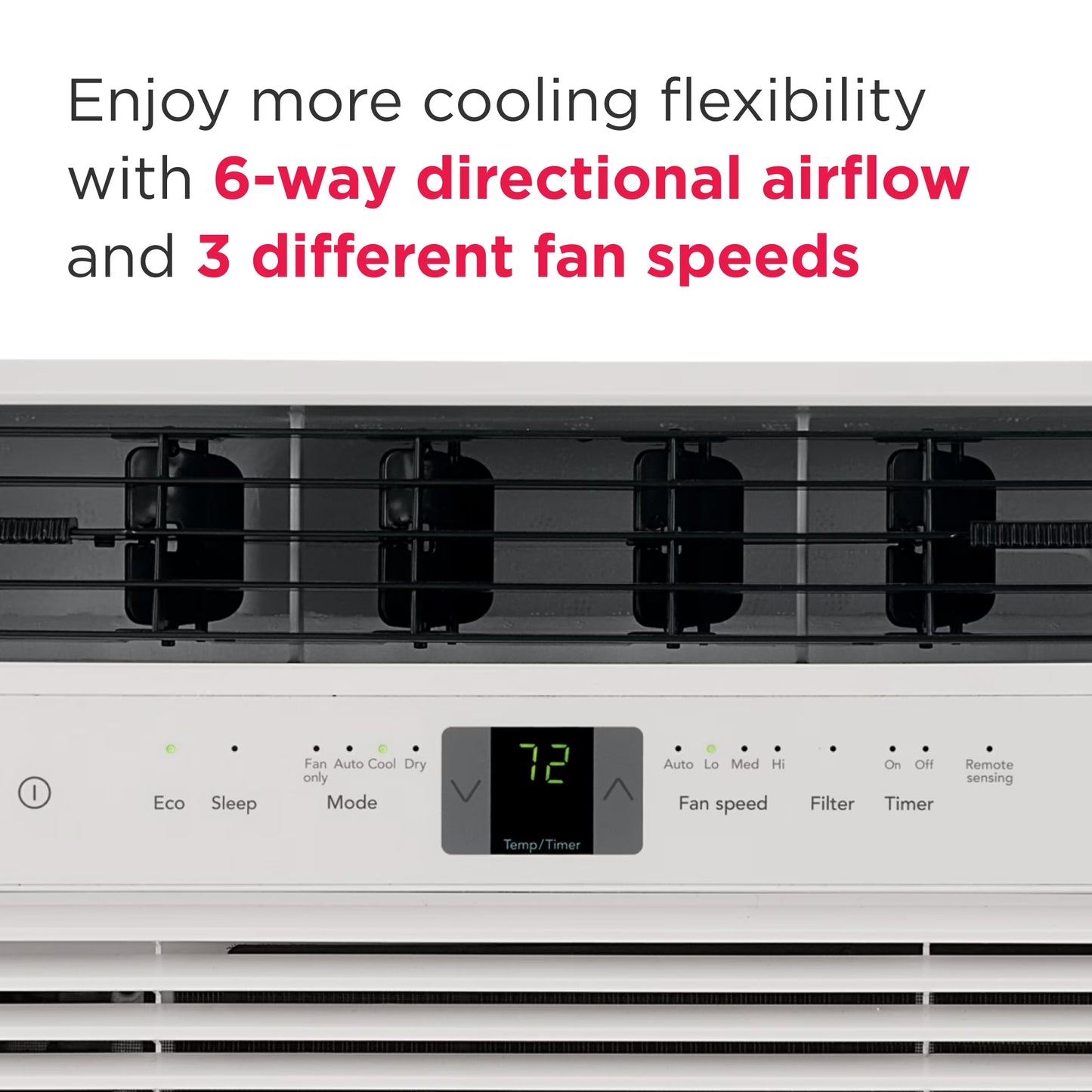6,000 BTU Window Room Air Conditioner up to 250 Sq Ft, White