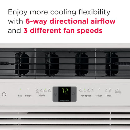 6,000 BTU Window Room Air Conditioner up to 250 Sq Ft, White