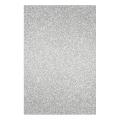 24 Sheets Silver Glitter Cardstock Paper for Scrapbooking, Arts, DIY Sparkle Crafts, 250Gsm, Double-Sided (8 X 12 In)