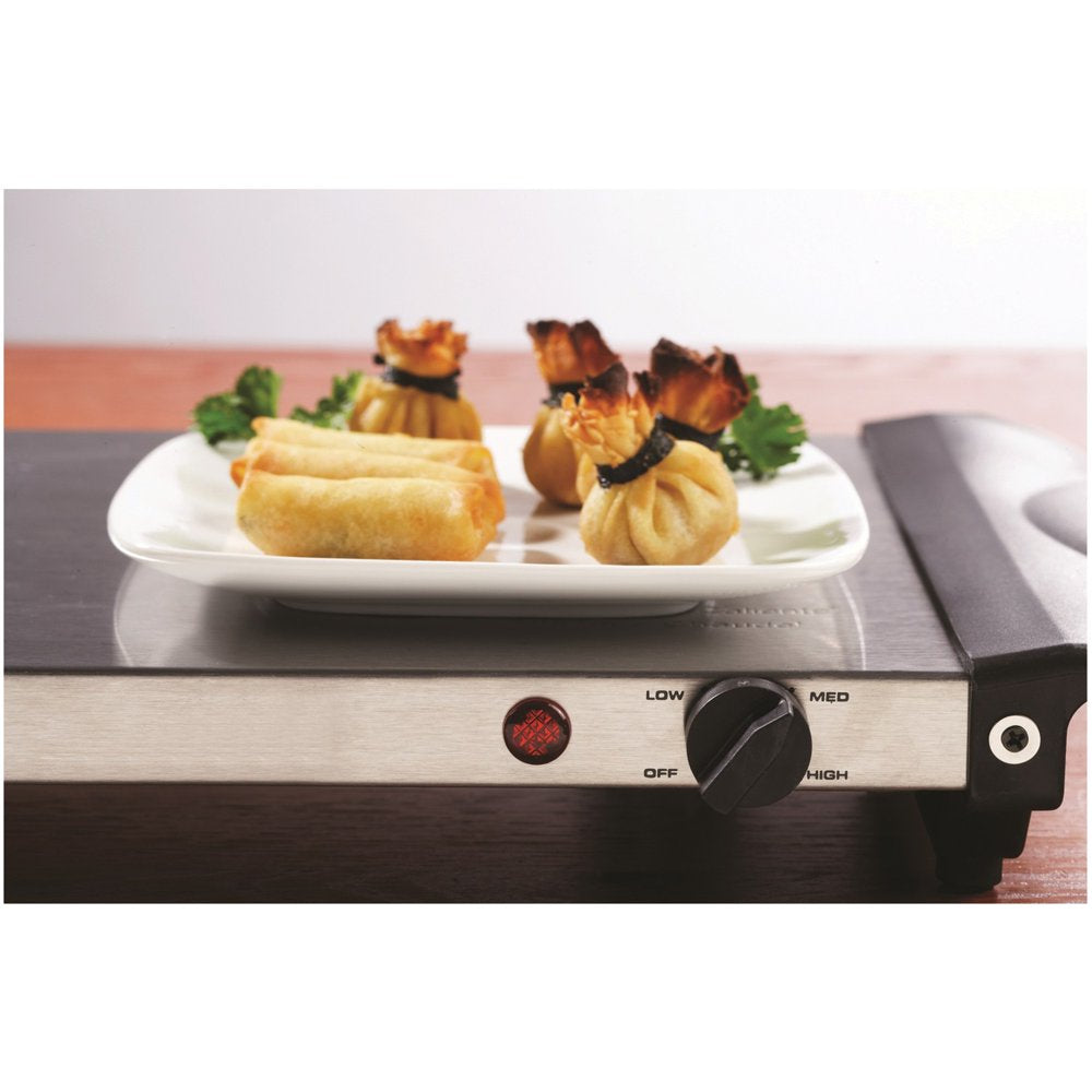180-Watt 4.5-Qt. 3-Pan Buffet Server and Warming Tray, Silver
