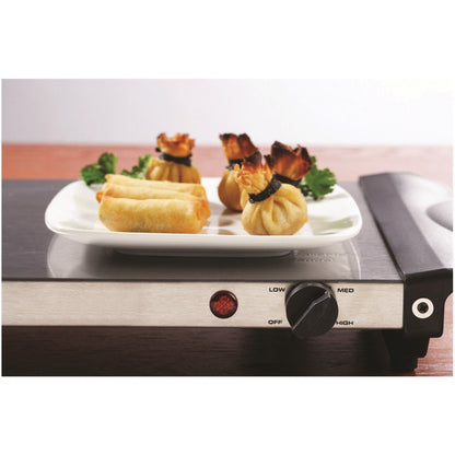 180-Watt 4.5-Qt. 3-Pan Buffet Server and Warming Tray, Silver