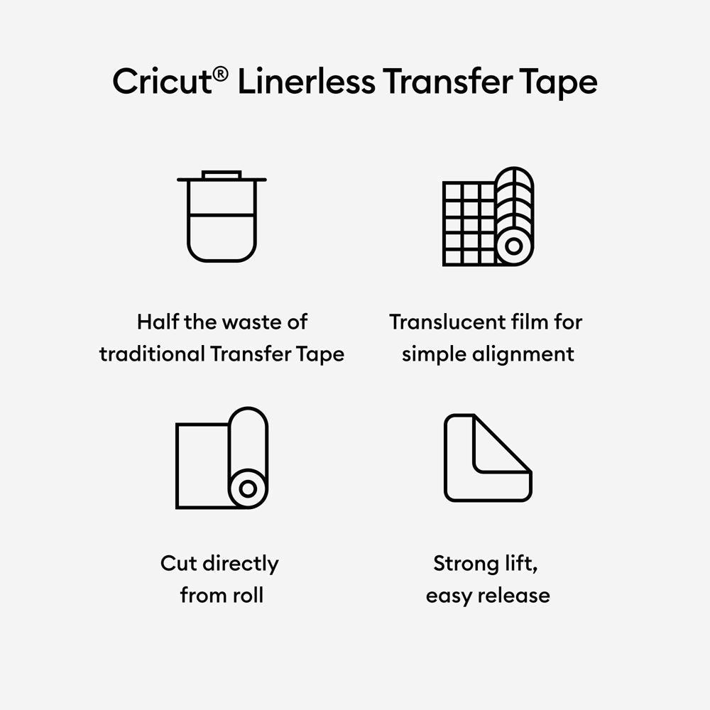 ® Linerless Transfer Tape (75 Ft) Transparent, 13" X 900"