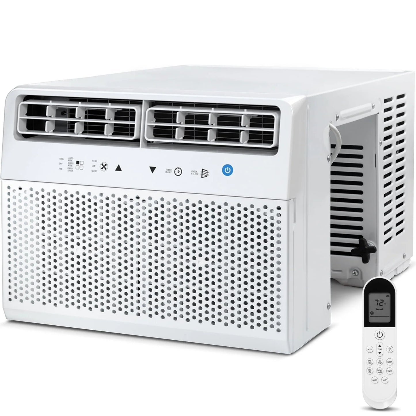 12000 BTU ASHRAE 115V U Shaped Window Air Conditioner with Remote Control, 6 Modes & 3 Fan Modes, 24H Timers