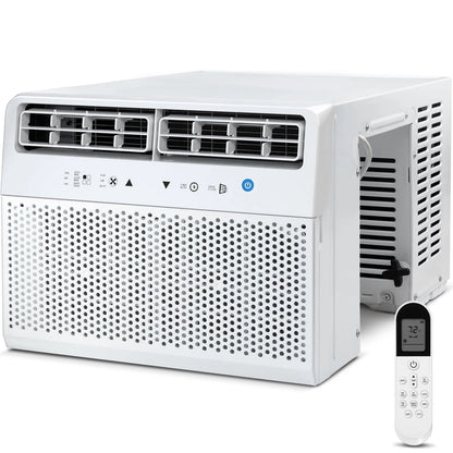 12000 BTU ASHRAE 115V U Shaped Window Air Conditioner with Remote Control, 6 Modes & 3 Fan Modes, 24H Timers