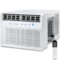 12000 BTU ASHRAE 115V U Shaped Window Air Conditioner with Remote Control, 6 Modes & 3 Fan Modes, 24H Timers