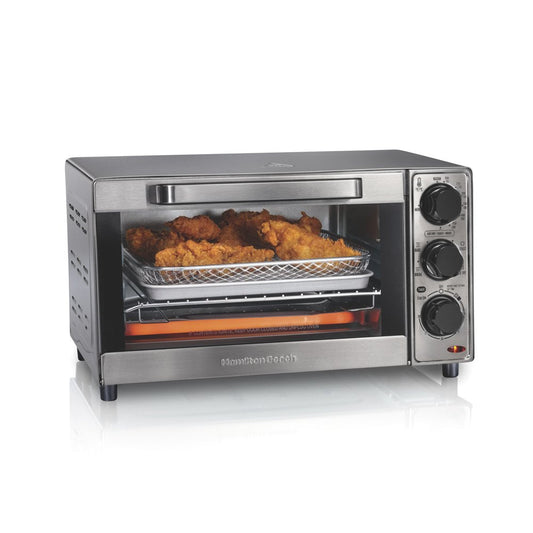 Sure-Crisp Air Fryer Toaster Oven, 4 Slice Capacity, Stainless Steel Exterior, 31403