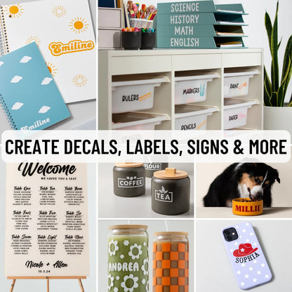 Cricut Joy Xtra Vinyl Starter Bundle for Beginners