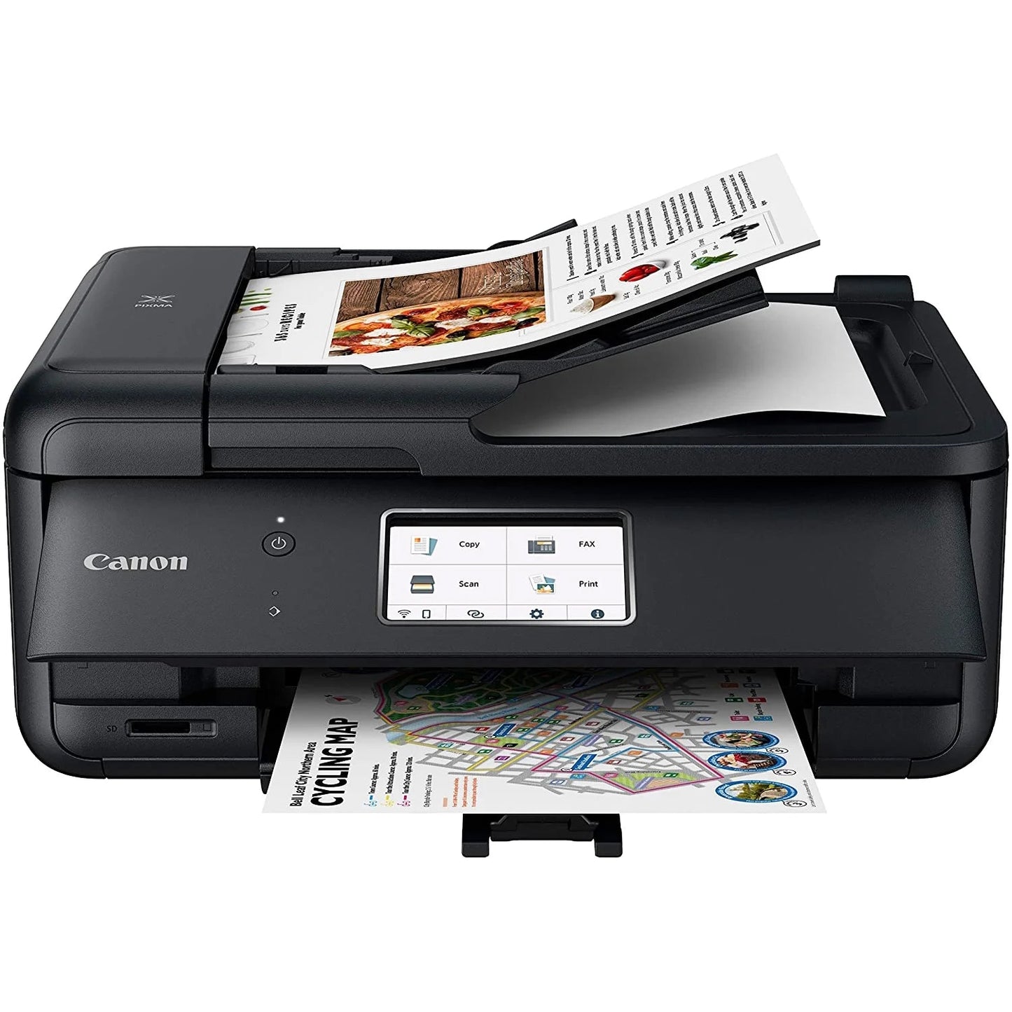 Canon Pixma Tr8620A Wireless All-In-One Printer for Home Office W/ Copy, Scanner, Fax, Mobile Print Photo Printing Bundle with DGE USB Cable + Small Business Software Kit | Official Canon Partner