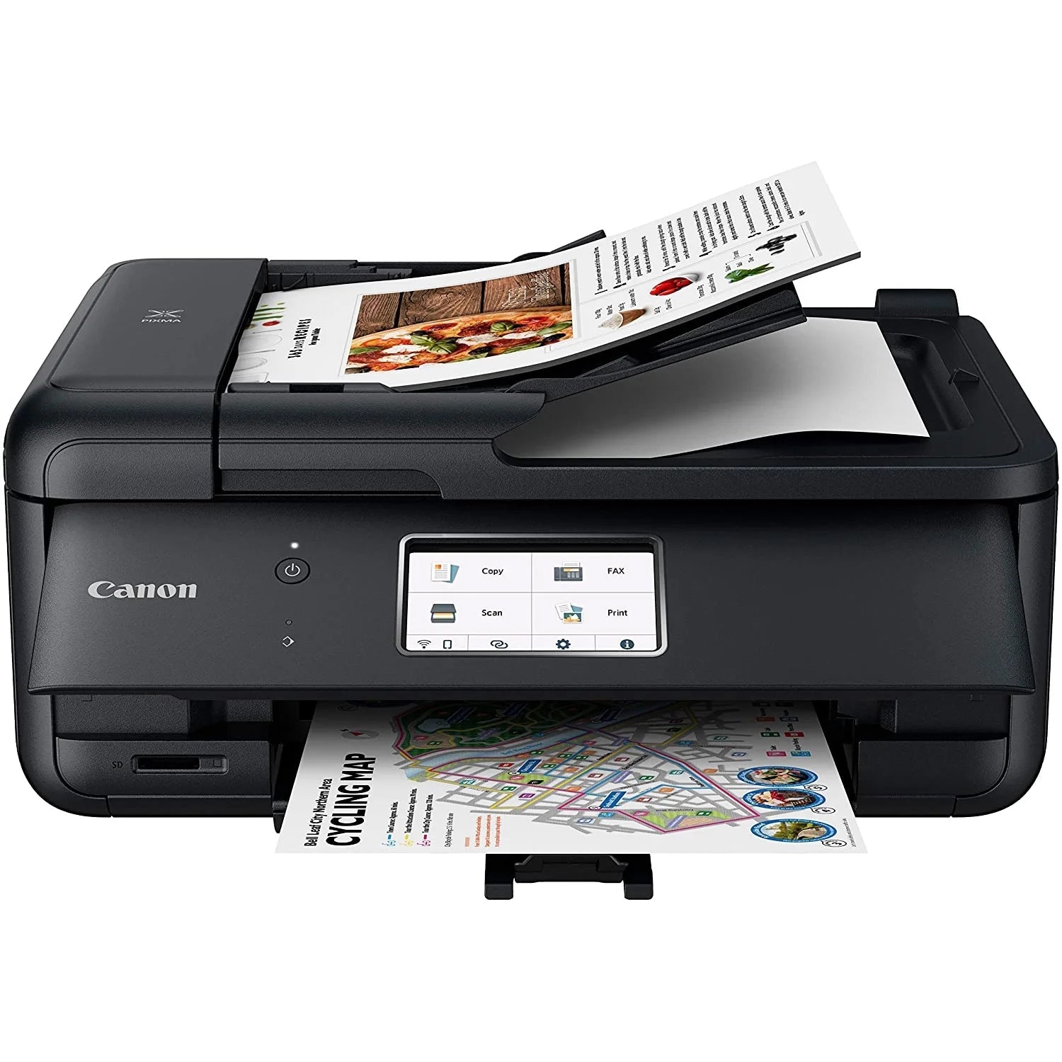 Canon Pixma Tr8620A Wireless All-In-One Printer for Home Office W/ Copy, Scanner, Fax, Mobile Print Photo Printing Bundle with DGE USB Cable + Small Business Software Kit | Official Canon Partner