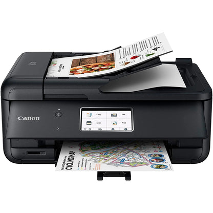 Canon Pixma Tr8620A Wireless All-In-One Printer for Home Office W/ Copy, Scanner, Fax, Mobile Print Photo Printing Bundle with DGE USB Cable + Small Business Software Kit | Official Canon Partner