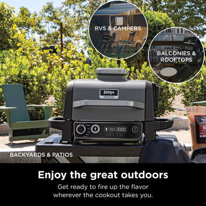 Woodfire 3-In-1 Outdoor Grill, Master Grill, BBQ Smoker, & Outdoor Air Fryer with Woodfire Technology, OG700