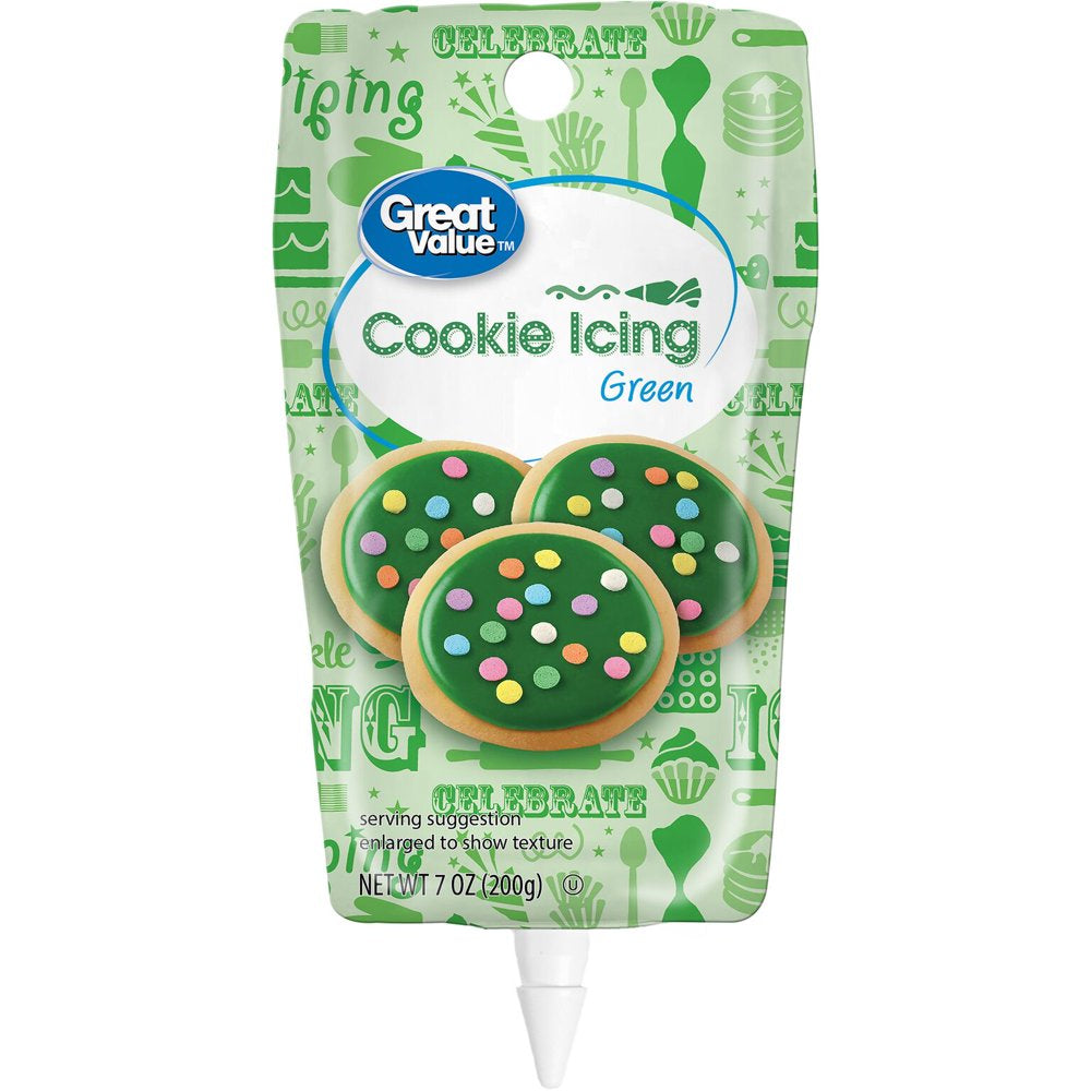 Cookie Icing, Green, 7 Ounces