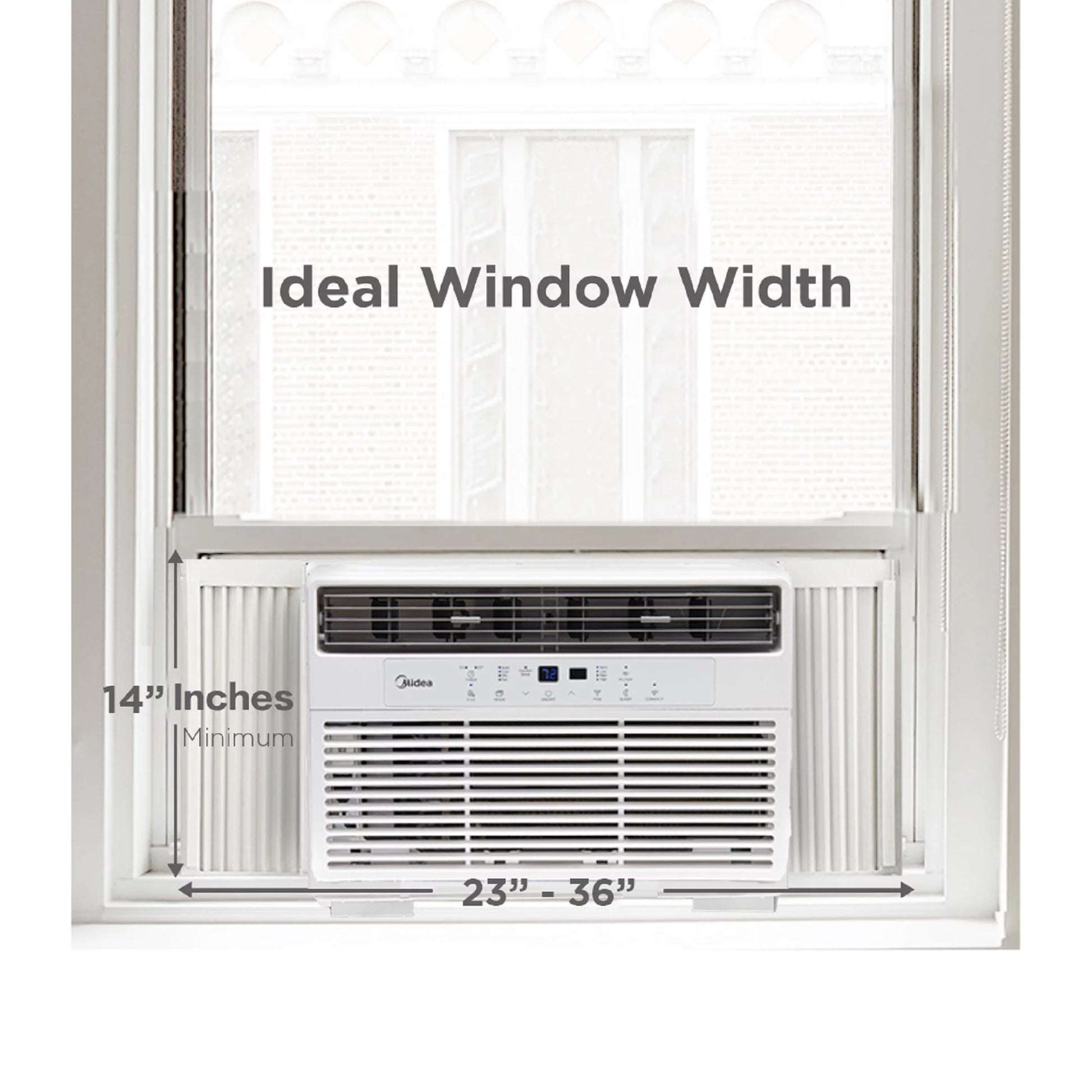 10,000 BTU 115V Smart Window Air Conditioner with Comfort Sense Remote, White, MAW10S1WWT-T, New