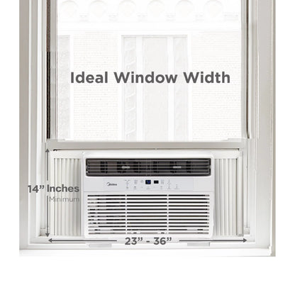 10,000 BTU 115V Smart Window Air Conditioner with Comfort Sense Remote, White, MAW10S1WWT-T, New