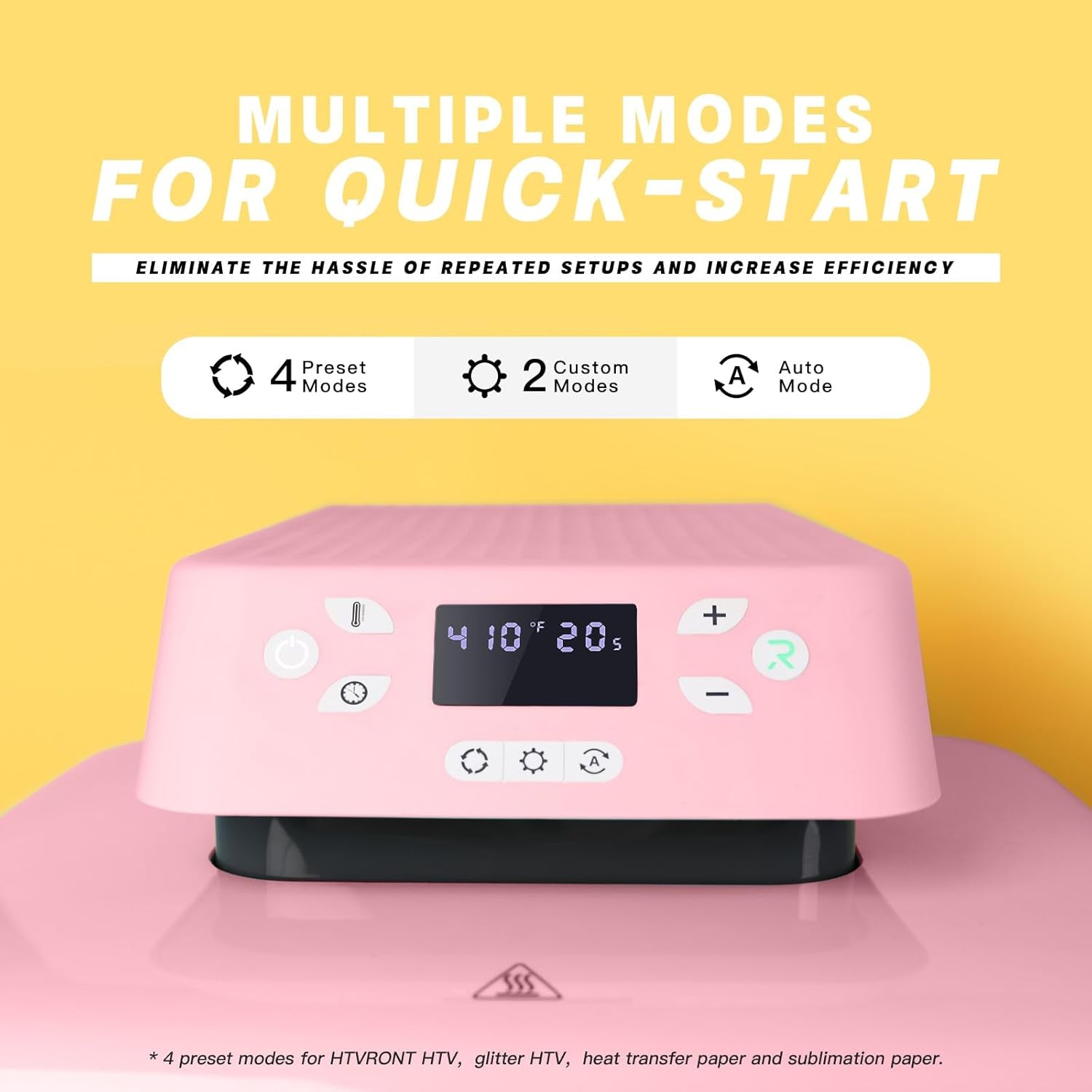 Auto Heat Press Machine for T Shirts, Auto Tumbler Heat Press, Pink