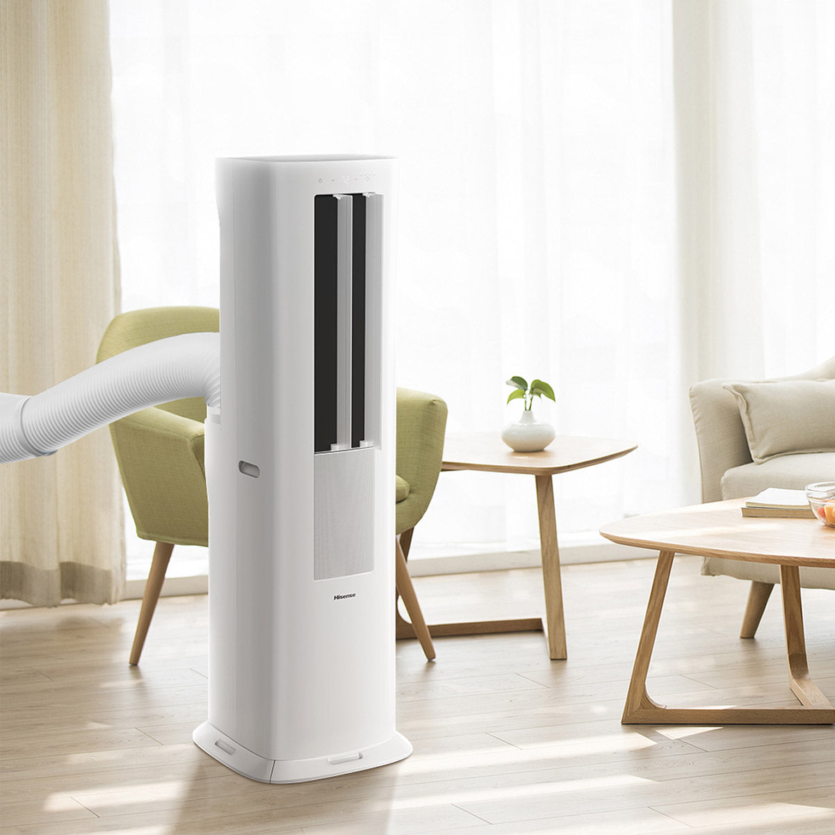 Hisense 8000 BTU Dual Hose Portable Tower Air Conditioner