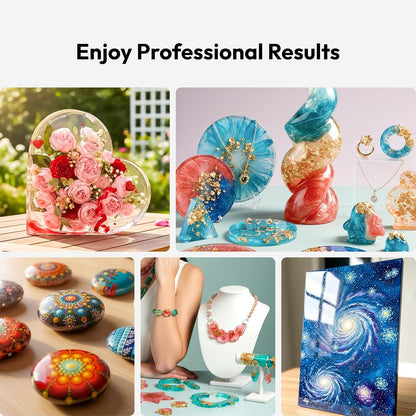Resiners Resin Curing Machine G3 with UV Resin Light, 2H/1Min Fast Curing, Silicone Mat Included, Deformation-Resistant Reversible Base, Resin Dryer for Epoxy Mold Casting, Jewelry Making, DIY Decor