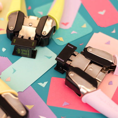 Crop-A-Dile Retro Corner Chomper Tool-Scallop & Cloud