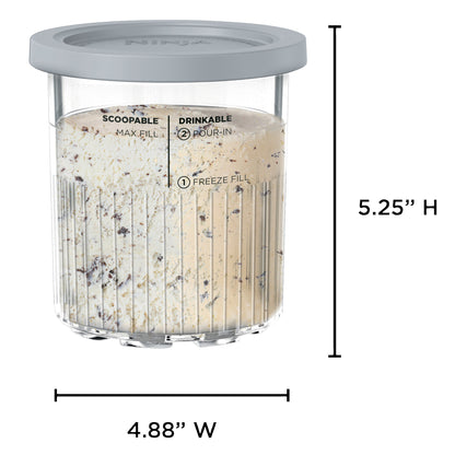 Ninja Creami XL 24Oz Tubs and Lids, 6-Pack