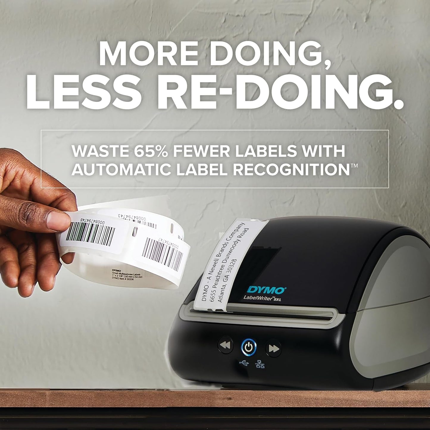DYMO Labelwriter 5XL Label Printer Bundle Prints Extra-Wide Shippinglabels (UPS USPS) from Amazon Ebay and More Perfect for Ecommerce Sellers Includes 5 Extra-Large Shipping Labels (1100 Total)