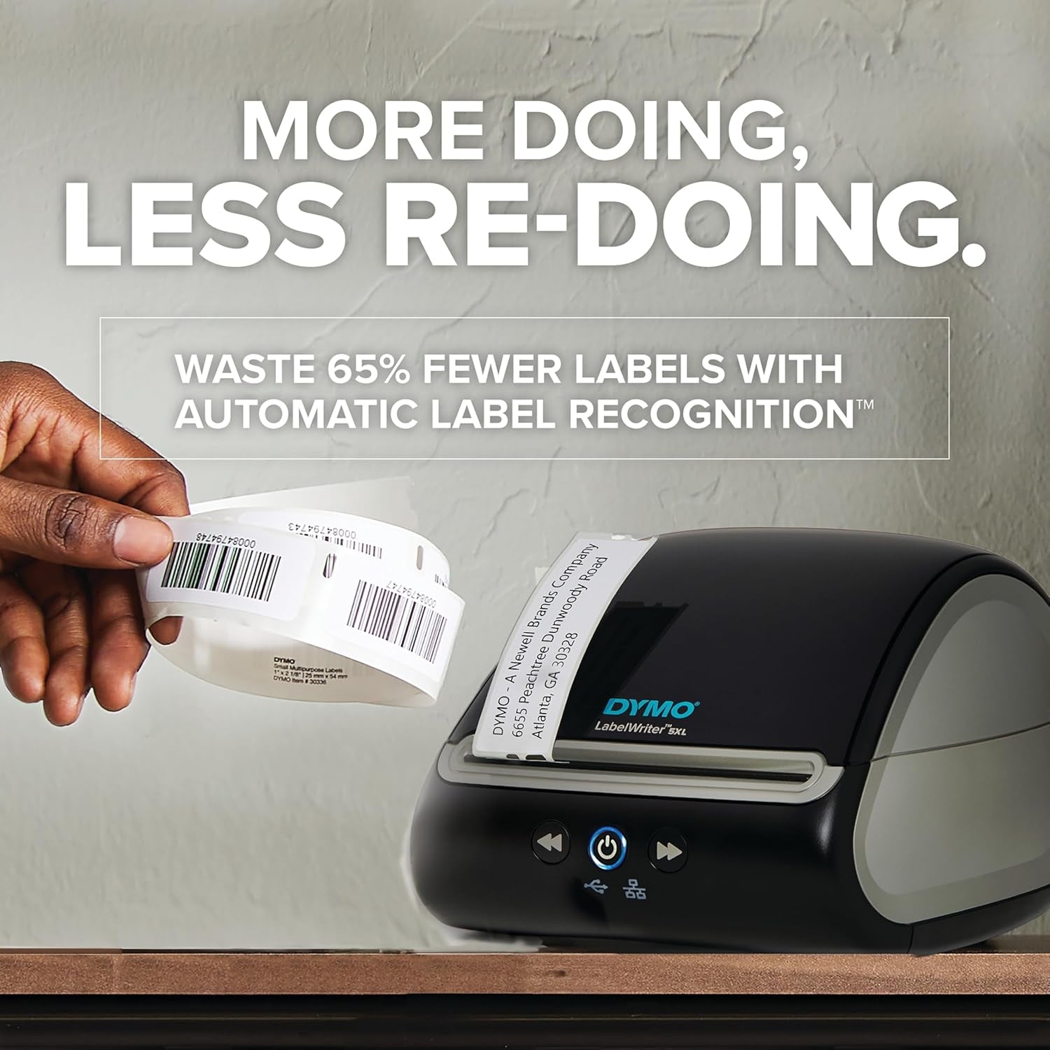 DYMO Labelwriter 5XL Label Printer Bundle Prints Extra-Wide Shippinglabels (UPS USPS) from Amazon Ebay and More Perfect for Ecommerce Sellers Includes 5 Extra-Large Shipping Labels (1100 Total)