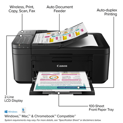 Canon PIXMA TR4722 All-In-One, Wireless Color Inkjet Printer for Home Office Use