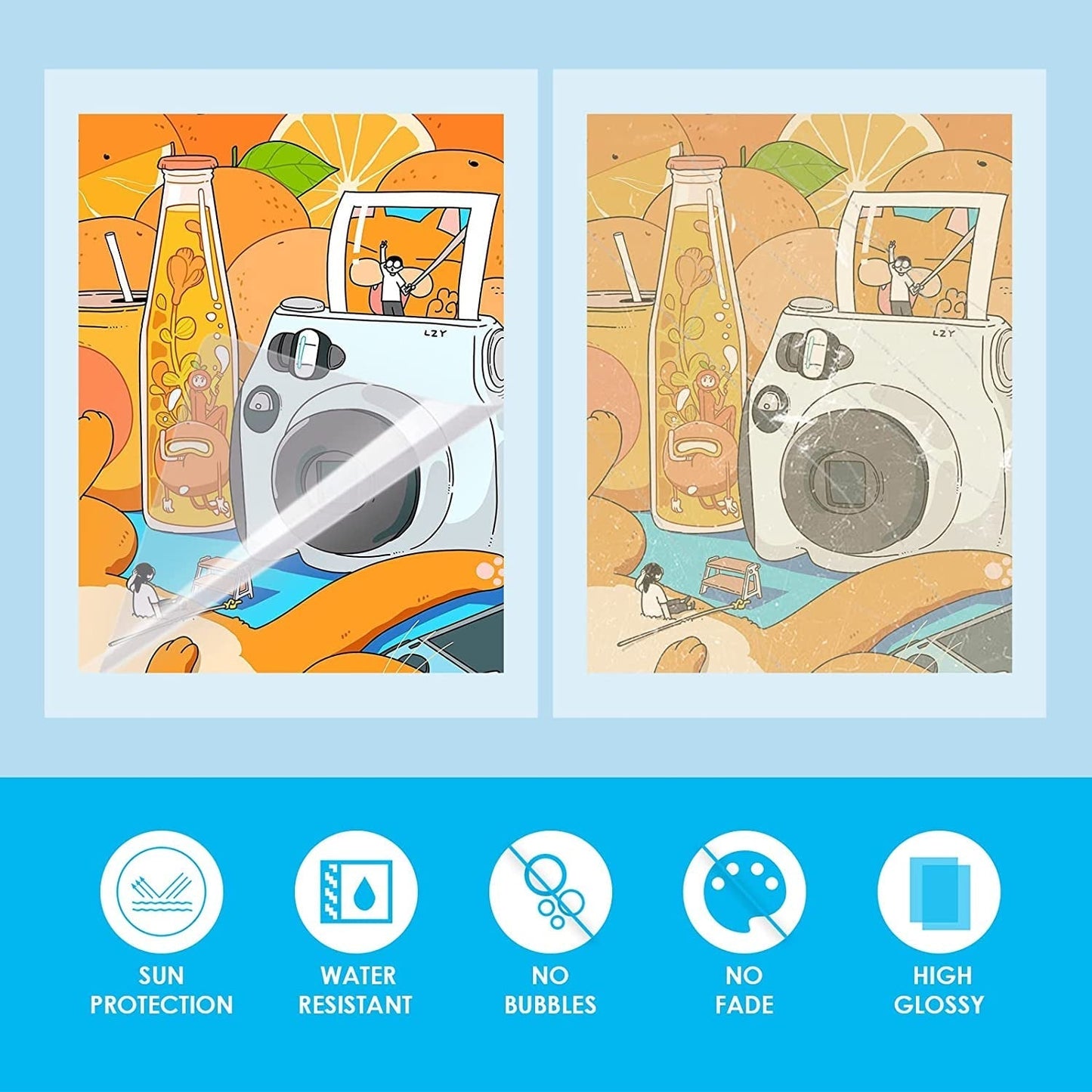Self-Adhesive Laminating Sheets-9 X 12 Inches Self Laminating Sheets, No Machine Needed Clear Laminating Sheets for Protecting and Preserving Documents, Photos, Menus,Stickers… (100)