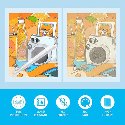 Self-Adhesive Laminating Sheets-9 X 12 Inches Self Laminating Sheets, No Machine Needed Clear Laminating Sheets for Protecting and Preserving Documents, Photos, Menus,Stickers… (100)