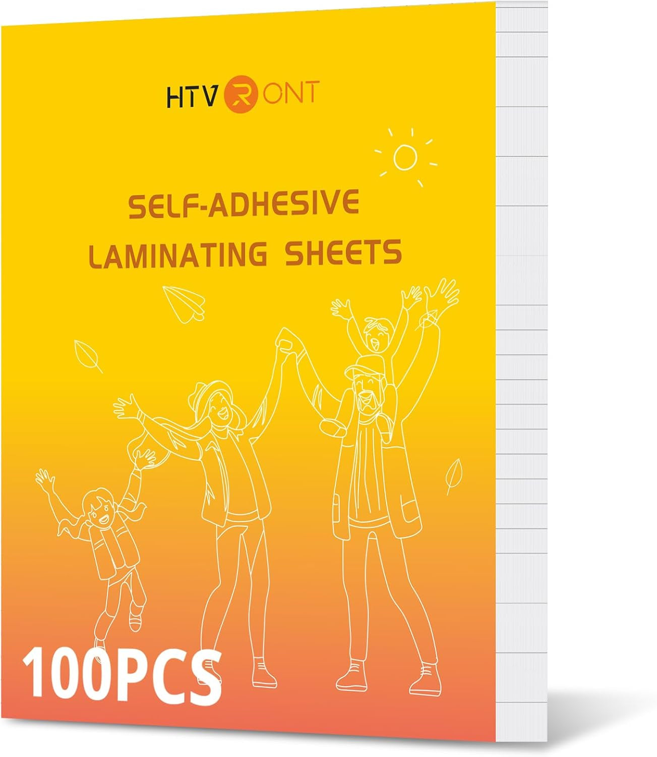 Self-Adhesive Laminating Sheets-9 X 12 Inches Self Laminating Sheets, No Machine Needed Clear Laminating Sheets for Protecting and Preserving Documents, Photos, Menus,Stickers… (100)