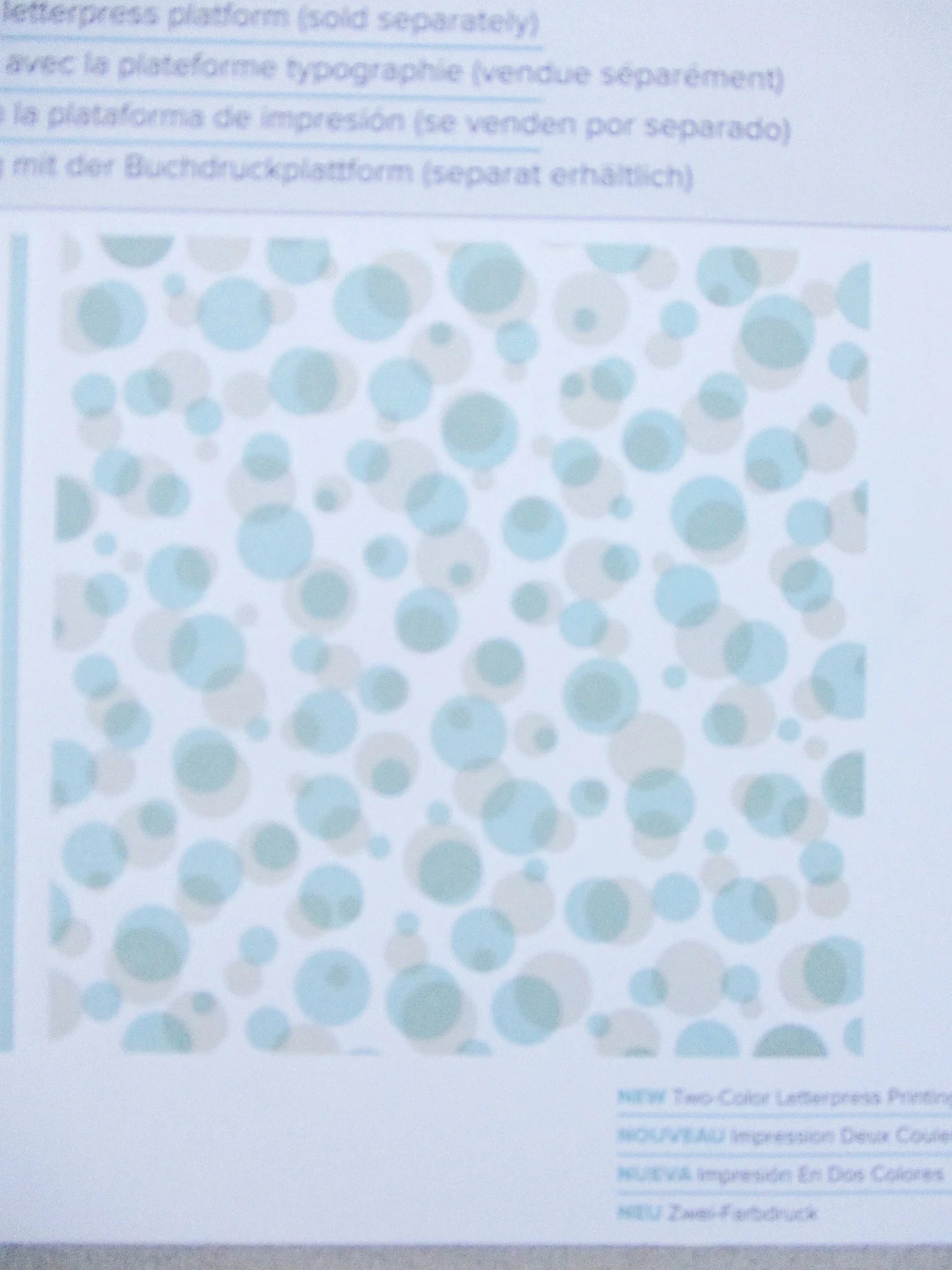 Printing Plate Letter Press Dots