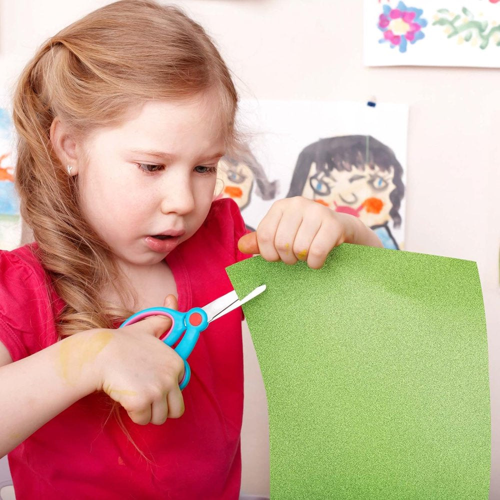 20 Sheets Shinny Craft Sheets Rainbow Sparkly Glitter Cardstock Paper in A4 Size for DIY Craft Projects Card Making Party Decoration