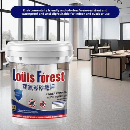 High-Gloss Marble Effect Epoxy Floor Coating Wear-Resistant, Waterproof, for Home DIY