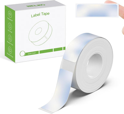 Nelko Genuine P21 Label Maker Tape, Adapted Label Print Paper, 14X40Mm (0.55"X1.57"), Standard Laminated Labeling Replacement, Multipurpose of P21 Label Maker, 180 Tapes/Roll, 1 Roll, Light Blue