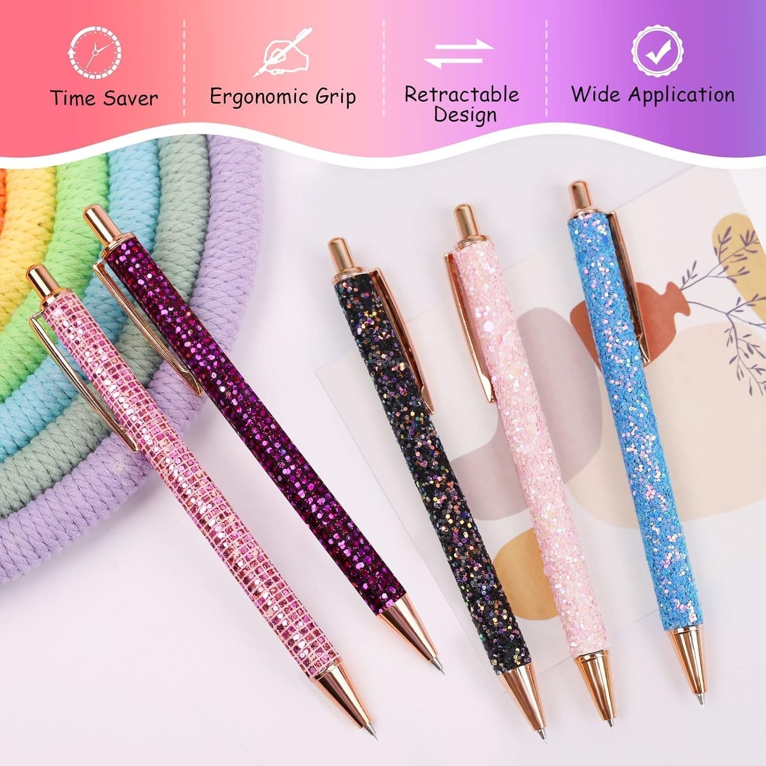 Air Release Weeding Tool Pin Pen Vinyl Installation Weeding Tool for Vinyl DIY Craft Project (Glitter Pink)