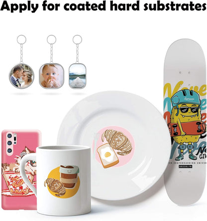 A-SUB Sublimation Paper 4X9.5 Inch, 125Gsm | 100 Sheets, Compatible with Inkjet Printer with Sublimation Ink, for DIY Gifts, Shirts, Craft Blanks