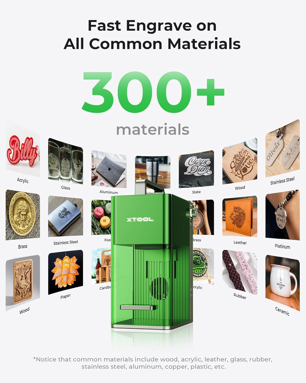 F1 2-In-1 Dual Laser and Infrared Engraver with Slide Extension, Rotary Extension and Smoke Purifier, Lightning Speed Portable Fiber Laser Engraver for Metal Wood