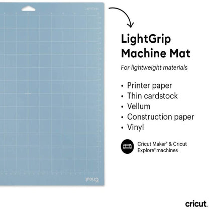 ® Lightgrip Adhesive Machine Cutting Mat, 12 in X 24 In