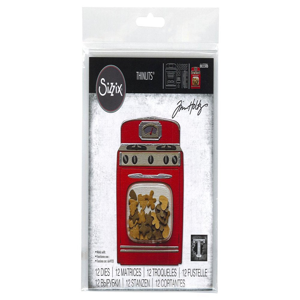 Dies Tim Holtz Thinlits Retro Oven