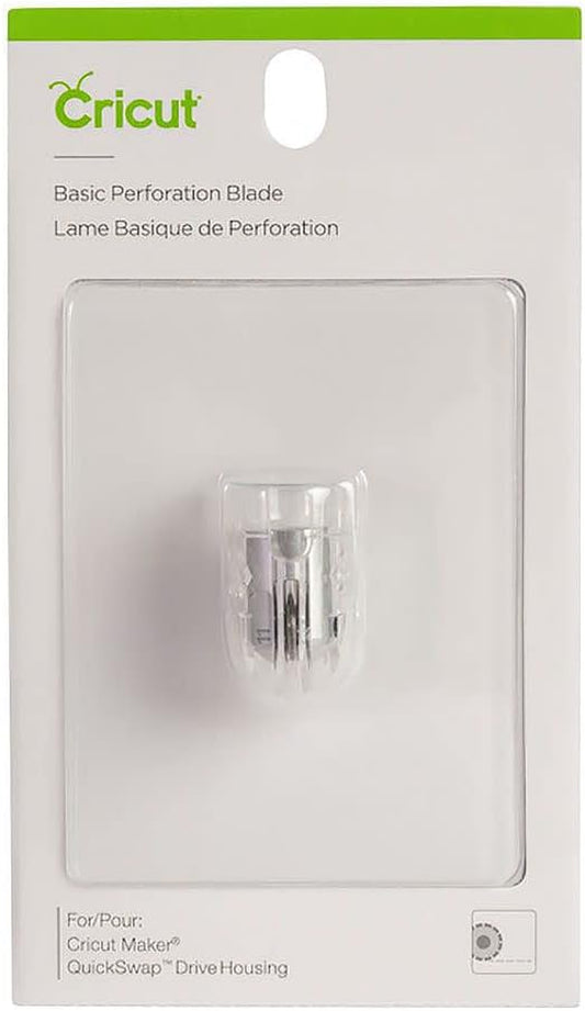 Cricut Basic Perforation Blade, Cutting Blade with 2.5 Mm Teeth / 0.5 Mm Gaps, Precisely Cuts Paper, Cardstock & More, for Personalized Crafts, Compatible with Cricut Maker Cutting Machine, Silver