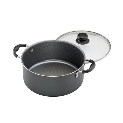 Primaware 18 Piece Non-Stick Cookware Set, Steel Gray