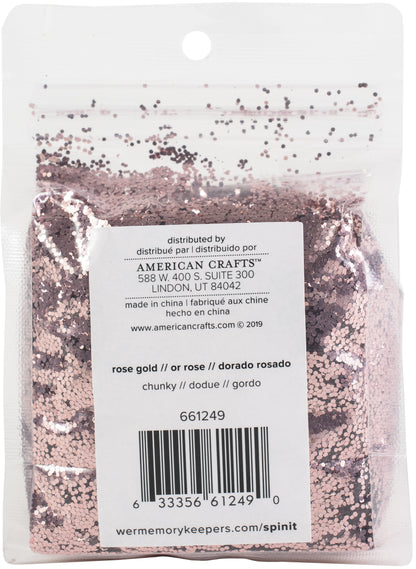 Spin It Chunky Glitter 10Oz-Rose Gold