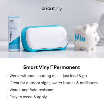 Cricut Smart Permanent Vinyl (5.5In X 18In, Matte Metallic Elegance Sampler) for Joy Machine, Permanent Vinyl for Cricut Joy, Matless Cutting Permanent Adhesive Vinyl, 3Pk