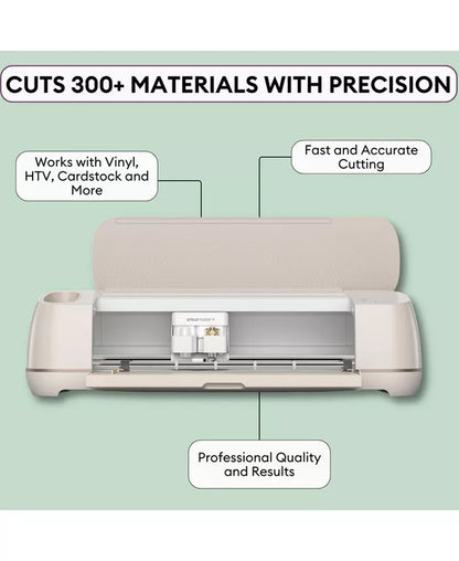 Maker 4 Cutting Machine with Vinyl and Iron-On Sheets Bundle