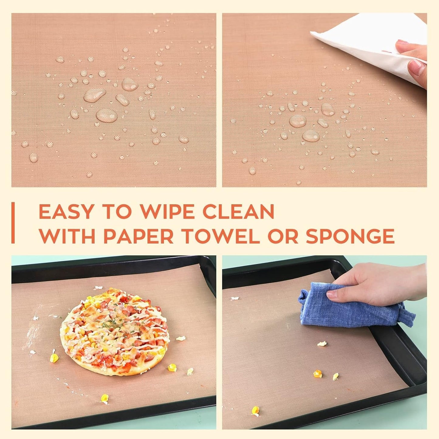 Heat Press Mat &  Teflon Sheets for Heat Press - 3 Pack