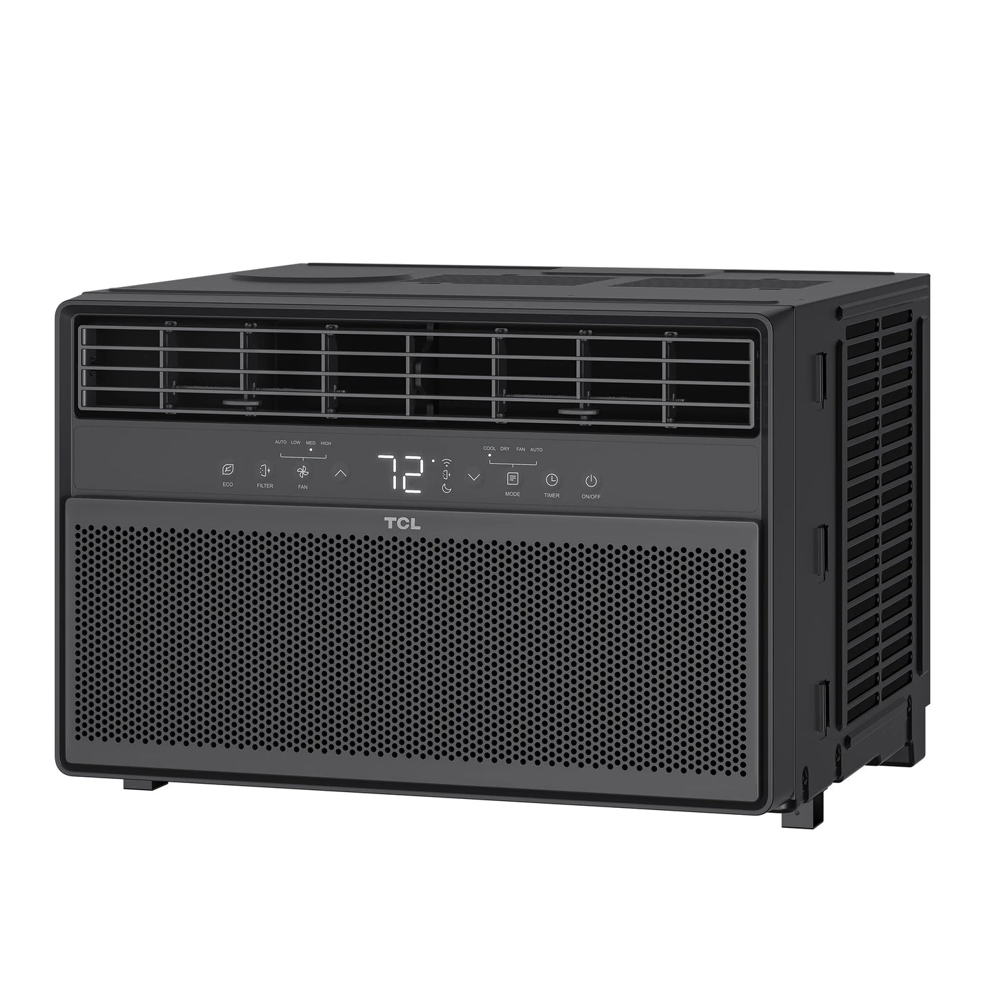 8,000 BTU Smart Inverter Window Air Conditioner (Black) - 350 Sq Ft with up to 49% Energy Savings, Quiet Cooling Tech, 3-In-1 Cooling, Fan & Dehumidifier, Matter Wi-Fi, Remote Control - W8WC72-B