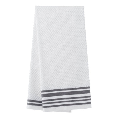 4-Pack 16”X26” Woven Kitchen Towel Set, Grey Flannel
