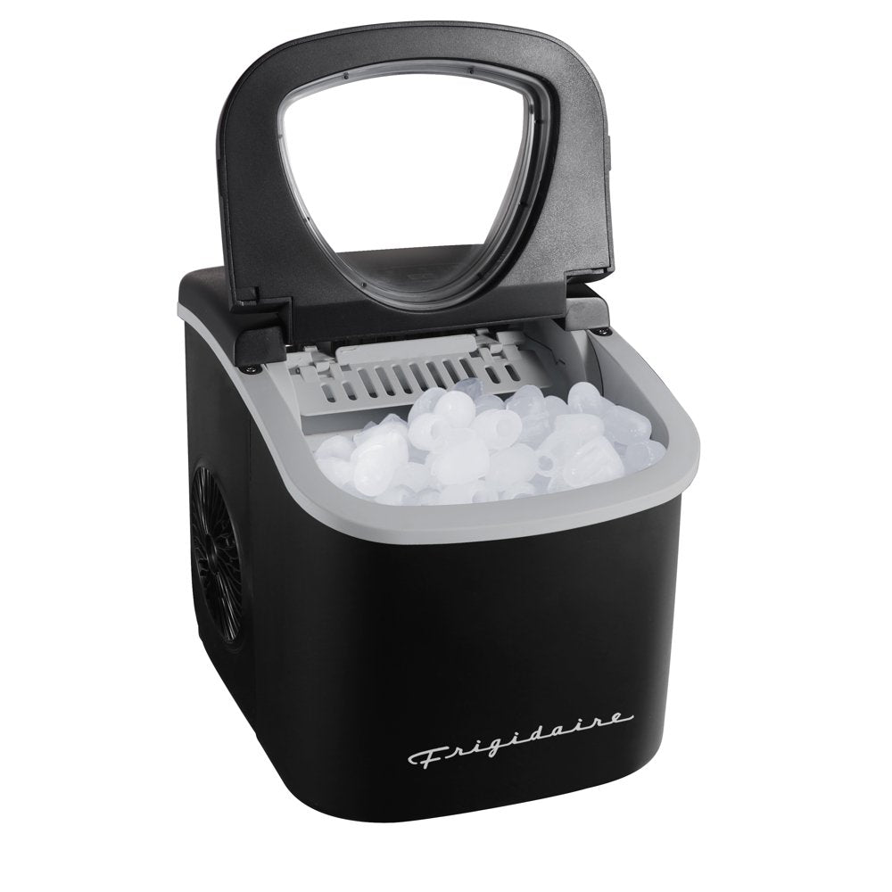 26 Lb Retro Bullet Ice Maker, Black, EFIC128