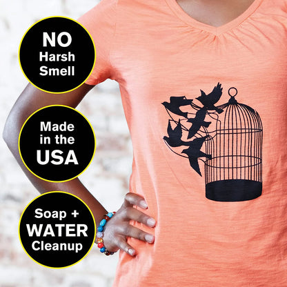 Fabric Screen Printing Ink, 8 Oz., Blue